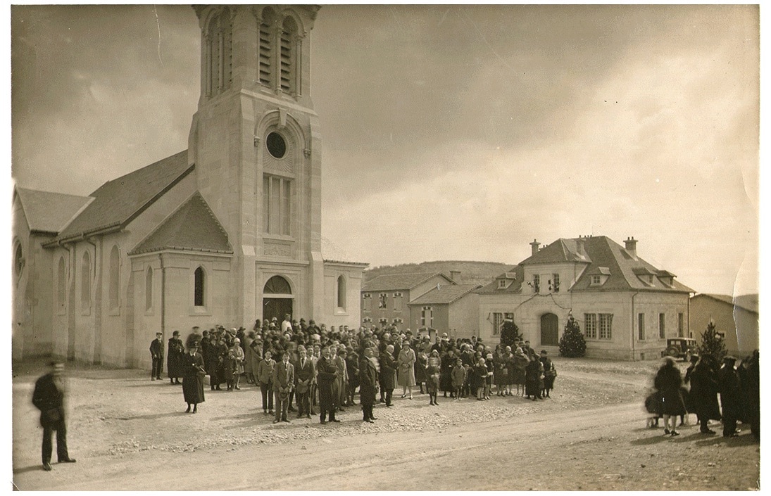 Inauguration de l'église et de la mairie en 1929