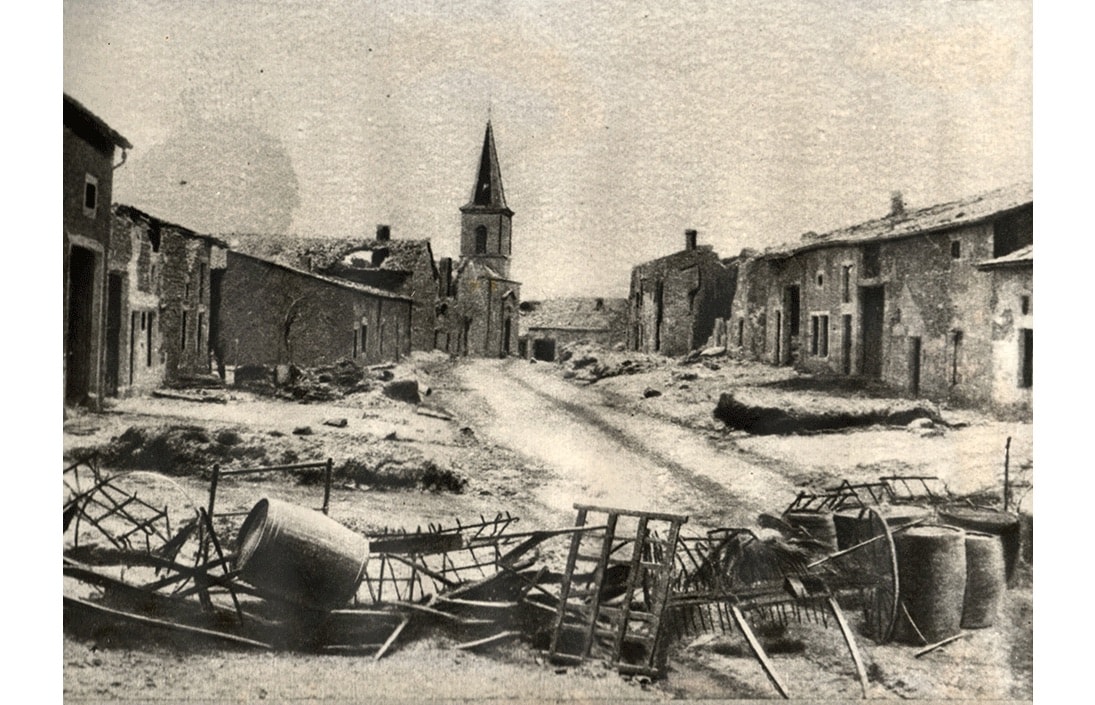 Le village des Eparges - Hiver 1914-1915
